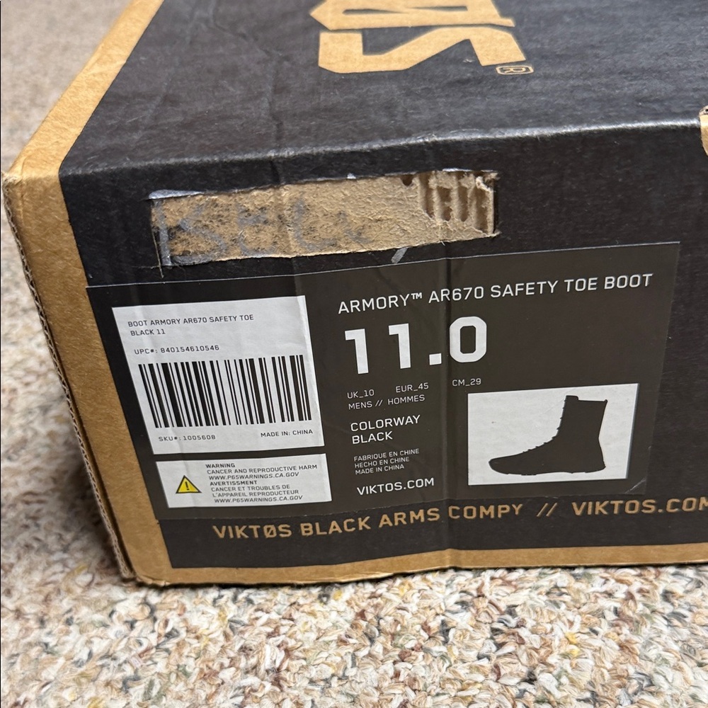 Men's Viktos Black Tactical Lace-Up Boots - Picture 2 of 7
